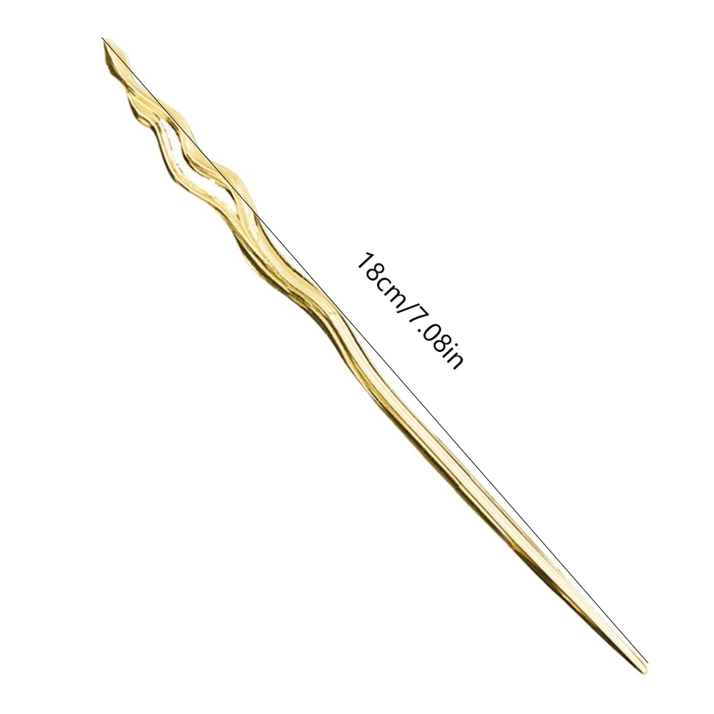1pc Exquisite Modern Artistic Hair Pins Tones with Fluid Wave Shapes Sleek Minimalist Design for Effortless Chic Style image 6
