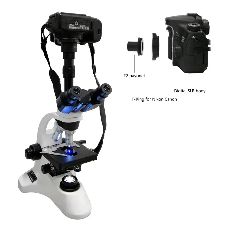 T2 Mount Objektiv Adapter Für Canon EOS Oder DSLR Kamera Zu Interface 23,2mm Biologische Mikroskop/Teleskop Okular Adapter