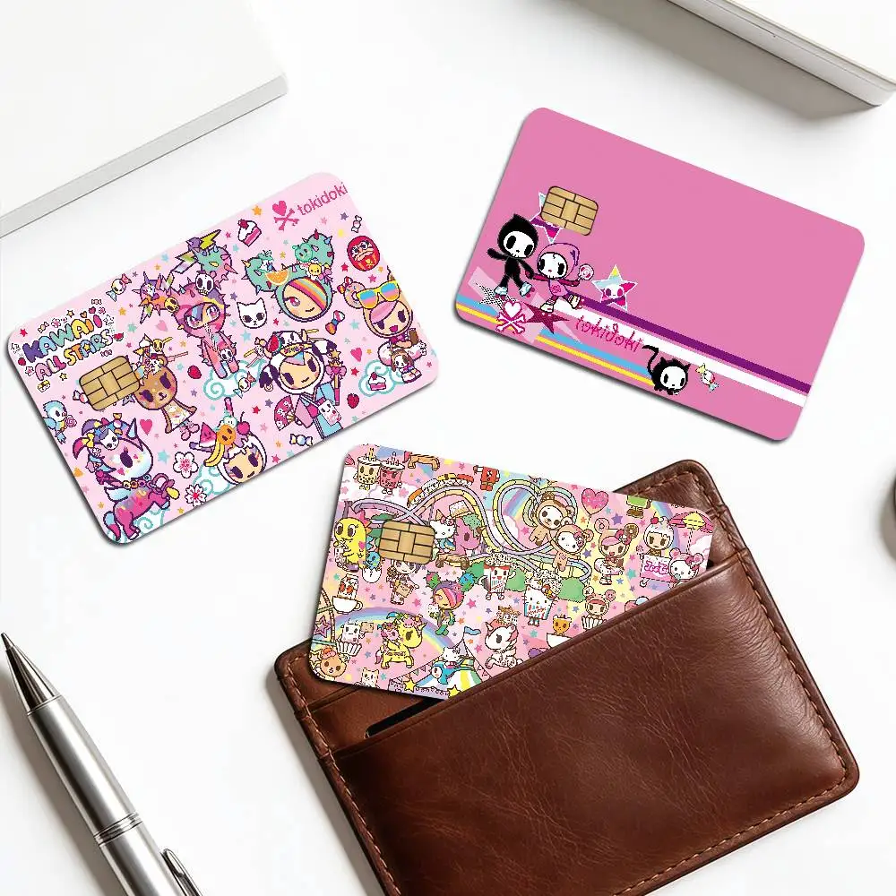 Cartoon T-Tokidoki Anime Young Creidt Card Debit Card Sticker Film Case Front Tape for Small Big Chip No Chip