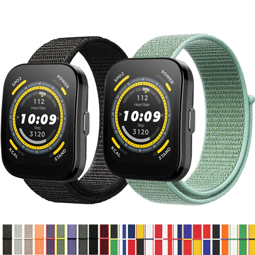 

22mm Nylon Loop Strap for Huami Amazfit Bip 5 Smartwatch Replacment Bracelet Sport Watchband Correa for Amazfit Bip 5 Band