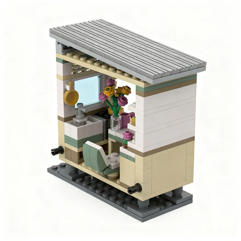 210 stuks MOC modulair straatbeeld huis nog een architectuurmodel bouwstenen kerstcadeaus idee speelgoed onderwijs baksteen