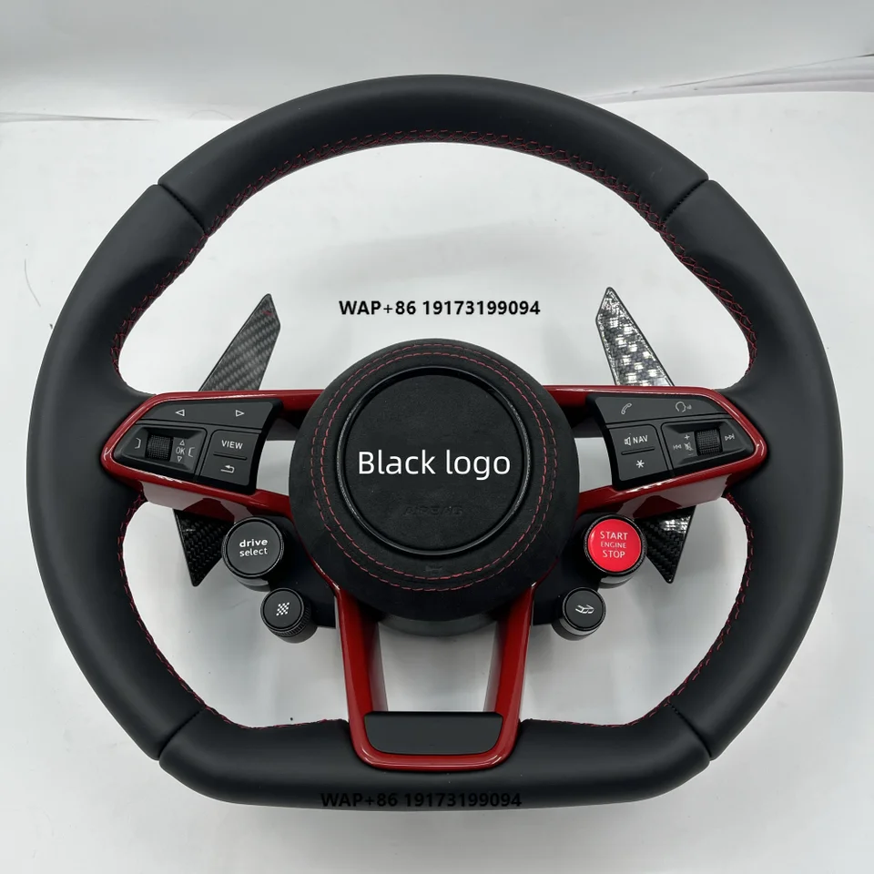 

For-Audi A6L A6 C8 Custom Leather Multi-Function Steering Wheel Assembly One-Key Start Button Paddles Universal for-Audi A6L
