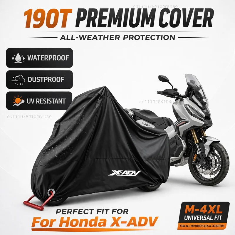 

Чехол для скутера Honda XADV750 XADV150 X-ADV X Adv 750 150 2014-2020 190T, водонепроницаемый, пылезащитный, с защитой от ультрафиолета, всесезонный