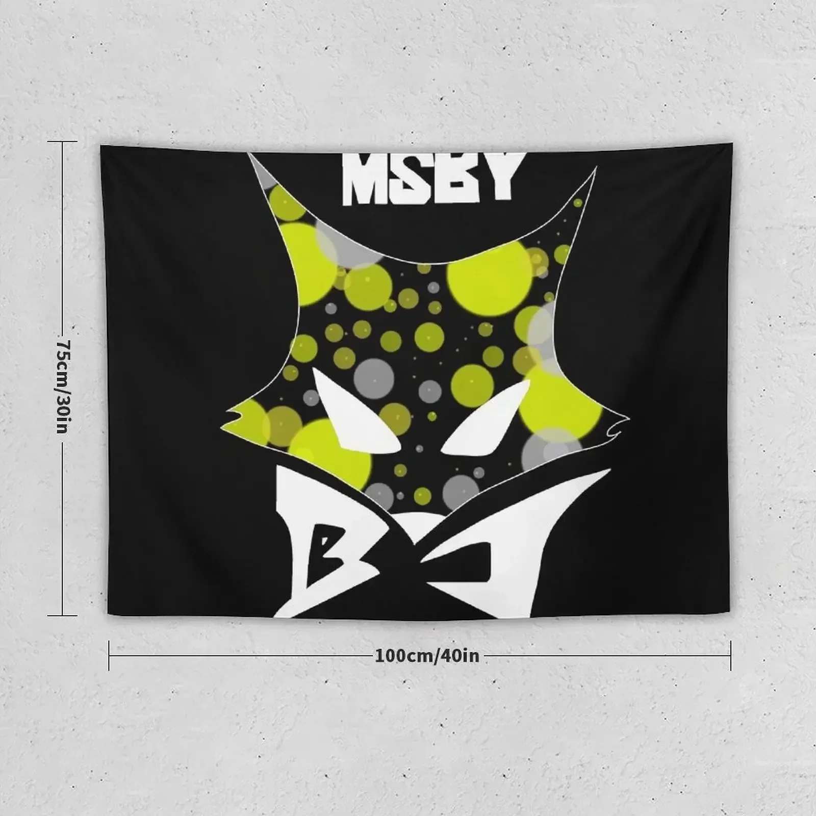 MSBY Black Jackals Logo Tapestry Aesthetic Room Decoration Room Ornaments Room Decorator Aesthetic Decor Korean Tapestry