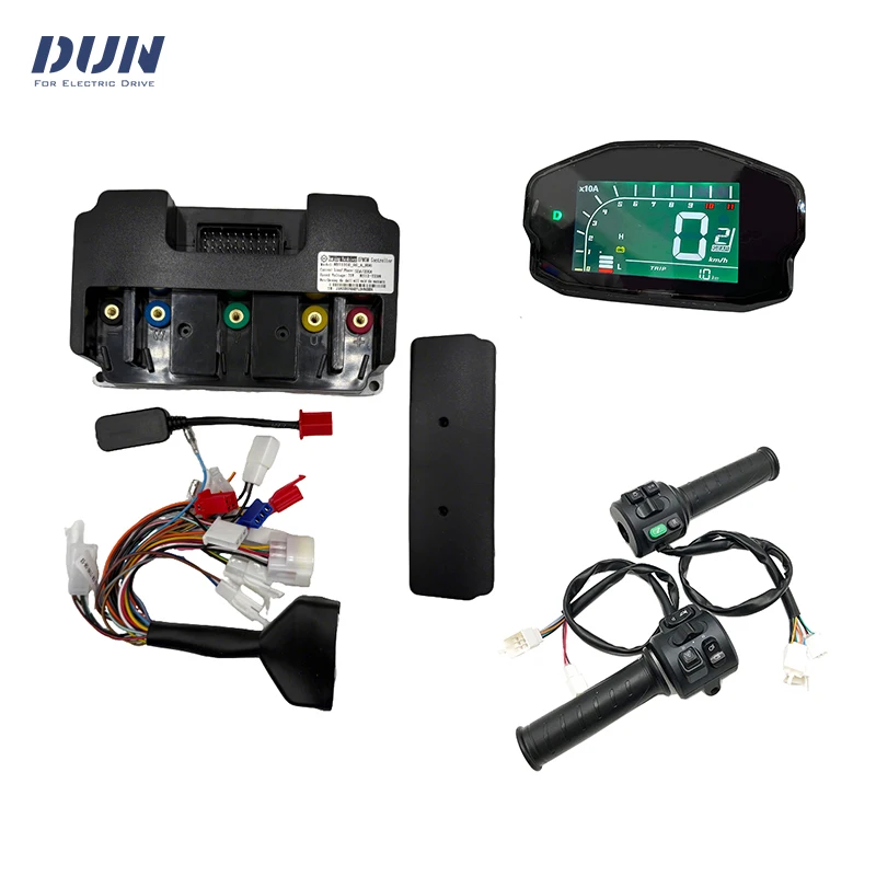 Fardriver ND72260 48V-72V 80A BLDC Sine Wave Hall Sensor Controller with DKD Display and T08 Throttle for 1000W-2000W Motor