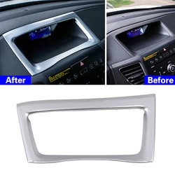 For 2012-2016 Honda CR-V 2013 2014 2015 CRV Matte Chrome Center Display Screen Frame Navi Panel Cover Car Navigation Frame Trim