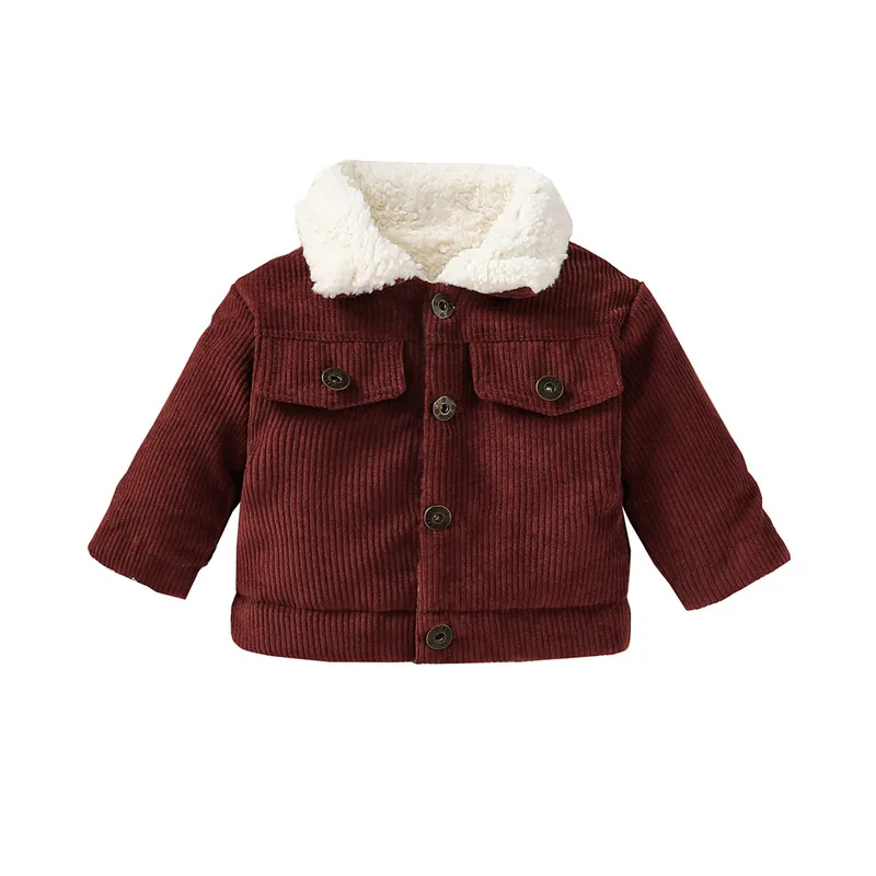 Newborn Baby Outwear Casual Fashion Winter Cotton Coat Long Sleeve Warm Jacket