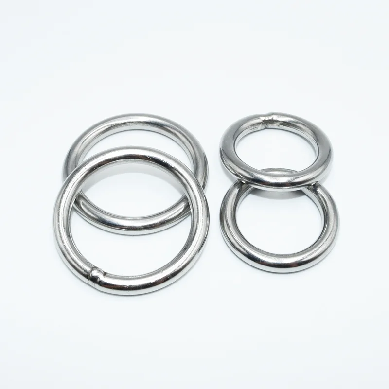 A2 304 Edelstahl O-Ring, lichtbeständig, für Angeln, massiver Ring, geschweißter O-Ring, Haustier-Zugring, Fischernetz-Zugring, Aufhängering – Detail 5