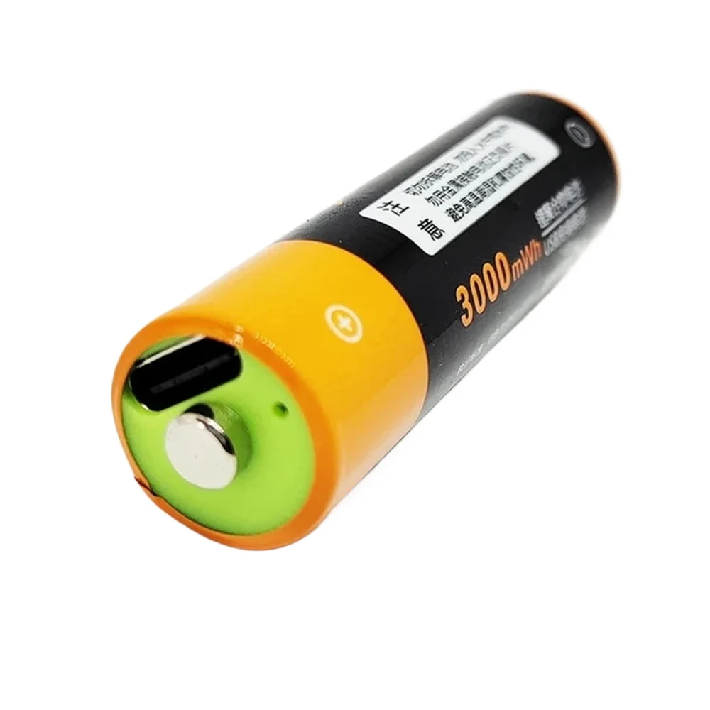 12 pçs/lote ZNTER 3000mWh AA bateria recarregável USB 1.5V bateria de polímero de lítio instrumento mouse microfone bateria especial