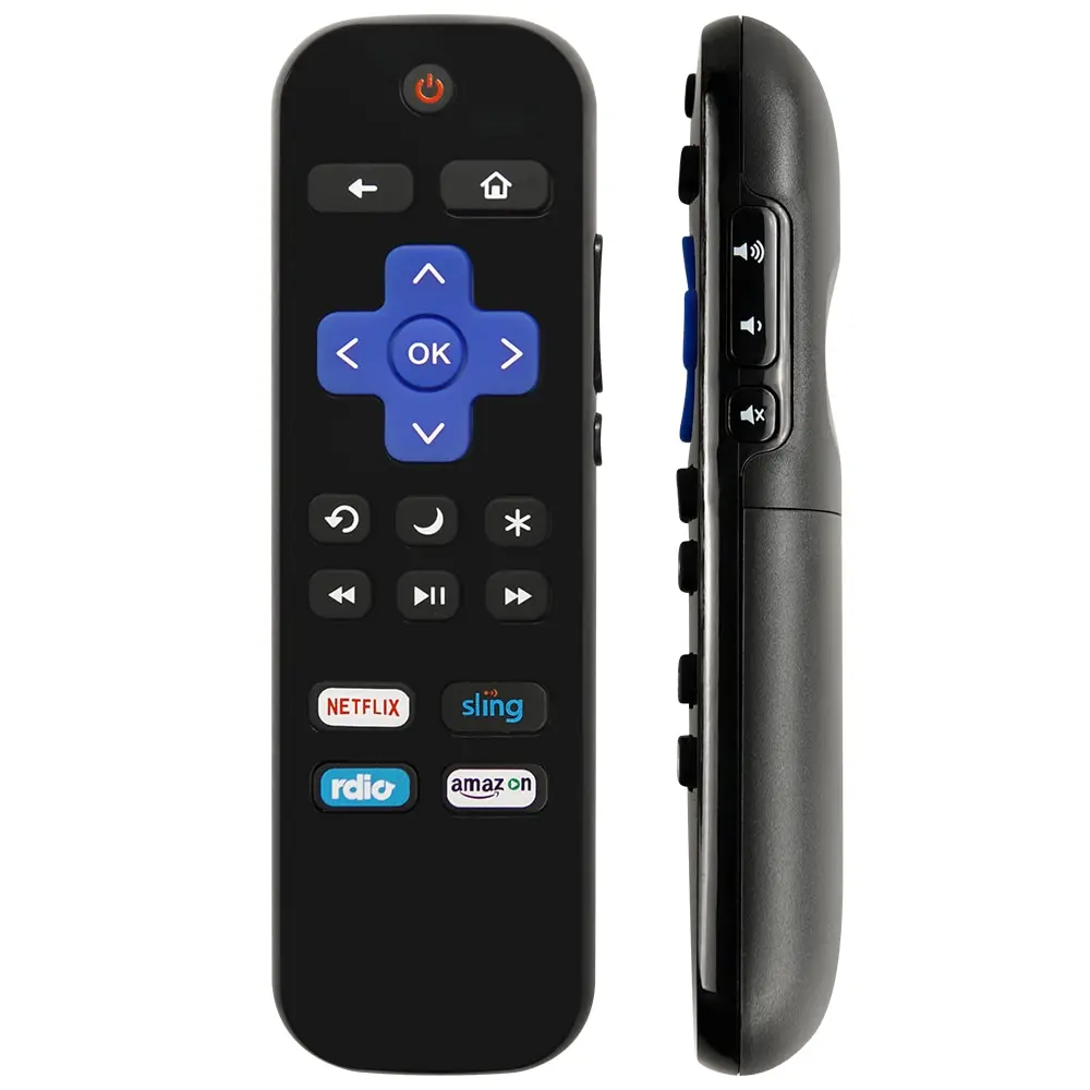 RK-NSRA ROKU TV Remote Control W/Volume & Power Button NOT for Player (Box)