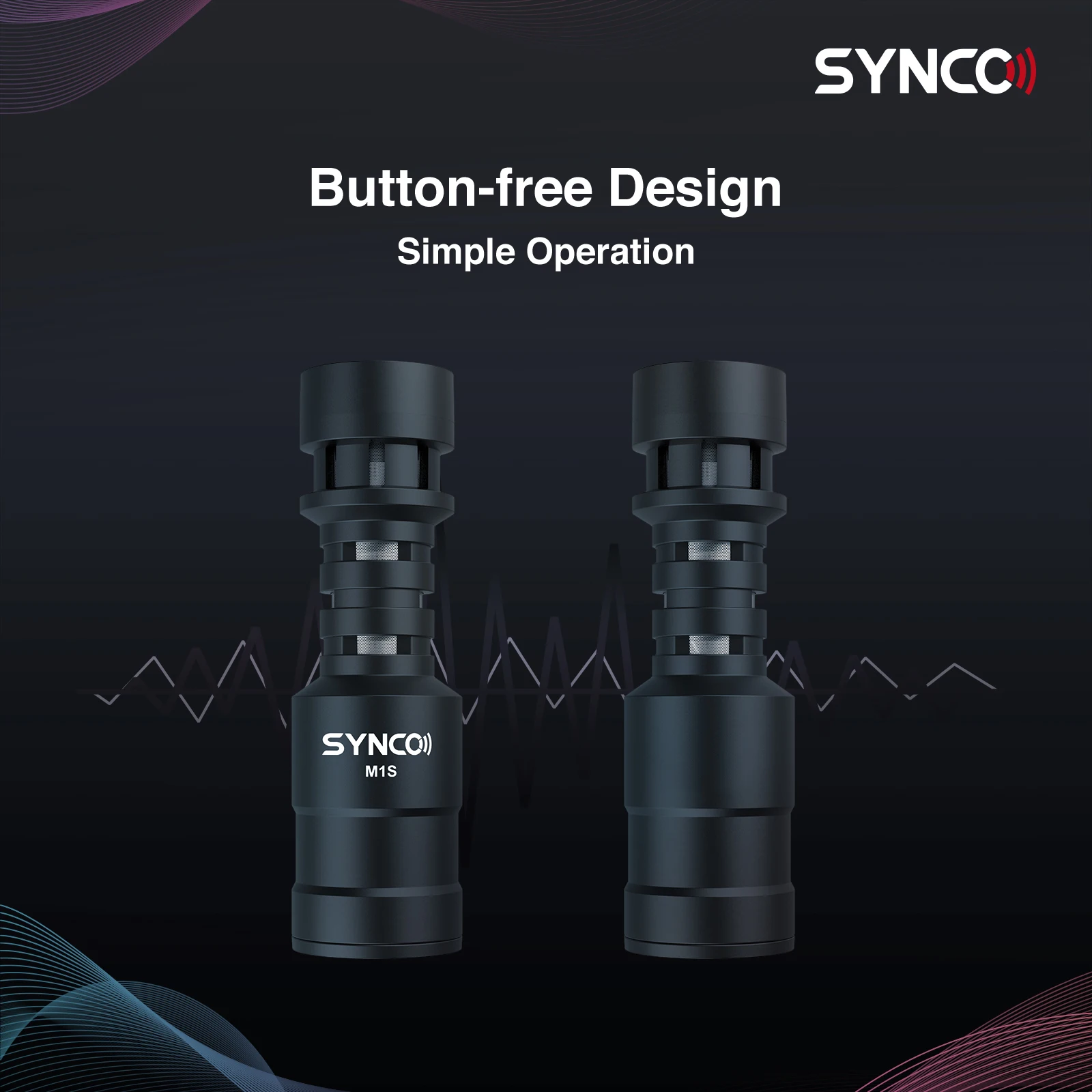 Synco M1S ميكروفون بندقية القلب ل آيفون أندرويد الهاتف الذكي كانون نيكون سوني DSLR كاميرا المستهلك كاميرا الكمبيوتر Mic MM1