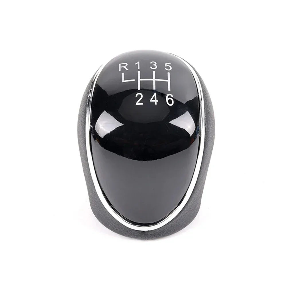 Gear Knob 6 Speed With Gear Shift Gaiter Chrome Frame GB64637AA 1639784 For Ford For C-MAX 2008 2009 2010 For KUGA 2008 - 2012