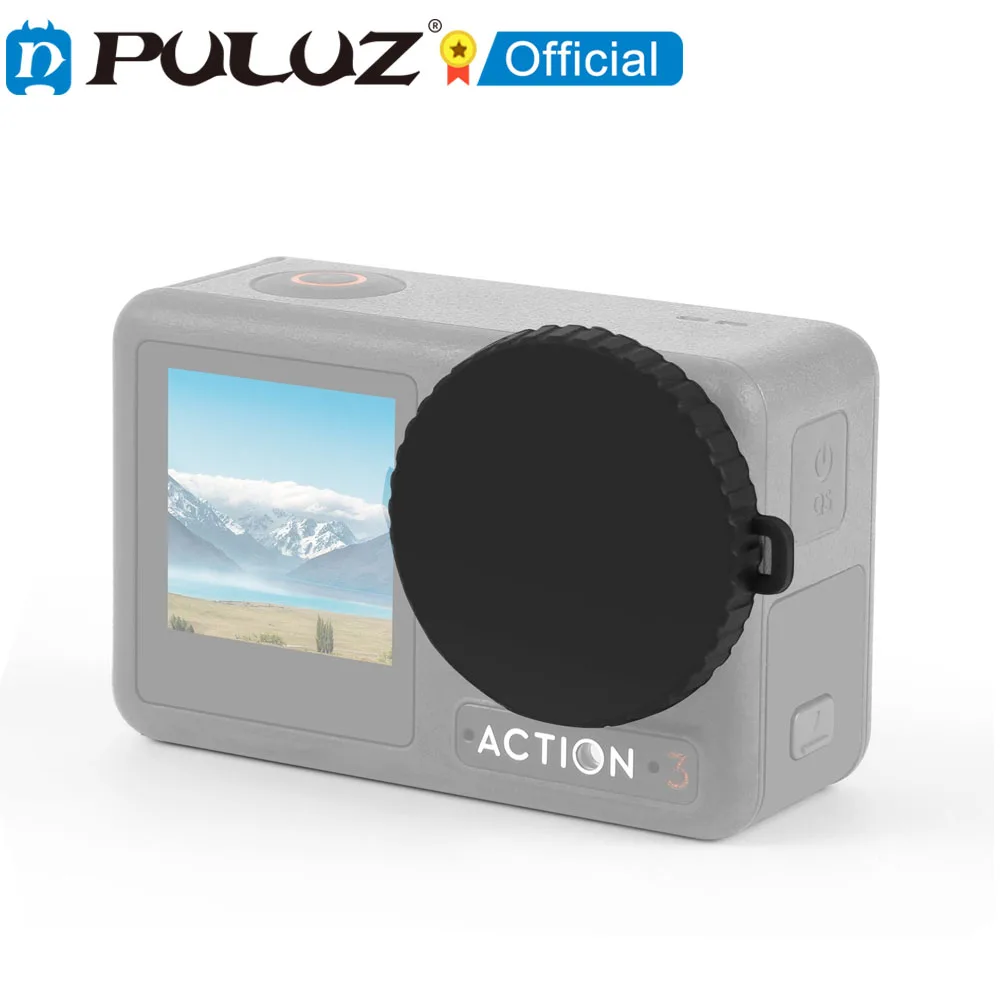 PULUZ For DJI Osmo Action 5 Pro / 4 / 3 Silicone Lens Cap Accessories Lens Cover