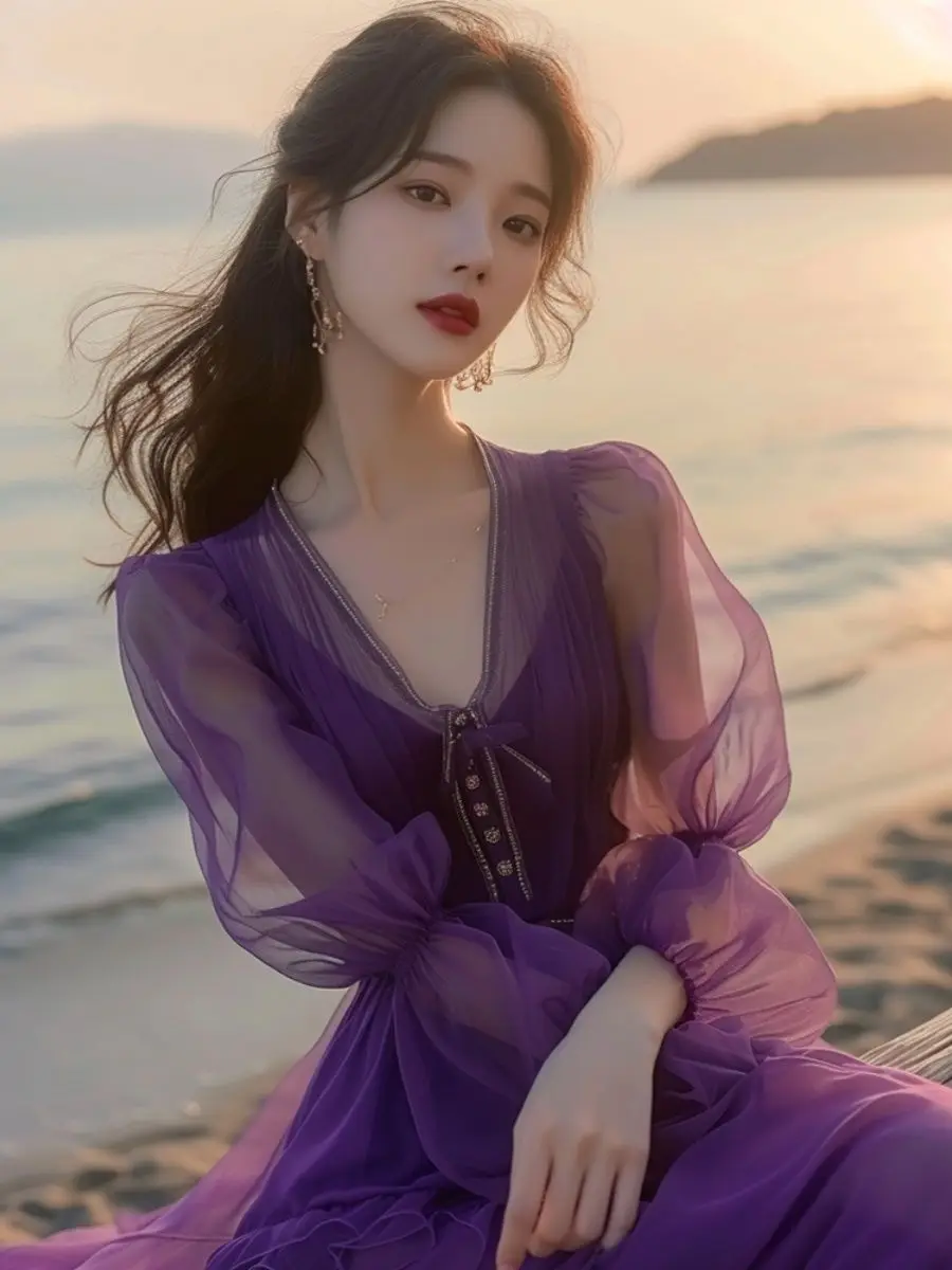 Ele Purple V-Ne Dr …