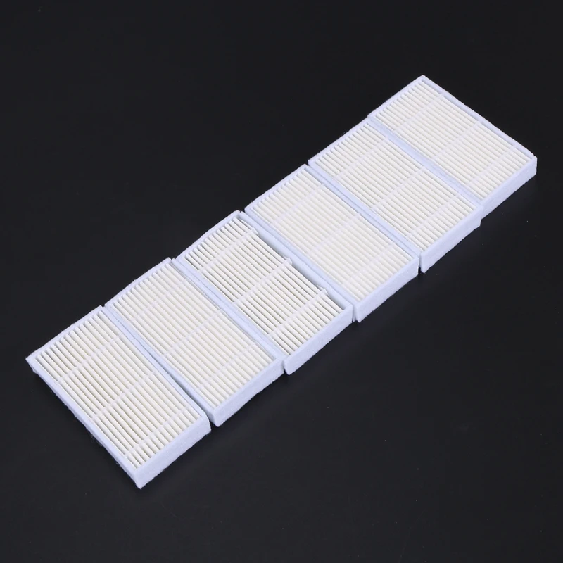 Vacuum Filter Kit Replacement For Robotic Vacuum Ilife V3 V3S V5 V5S,Pro Robot Vacuum Cleaner Filters And 6 Side Brushes And 1 P