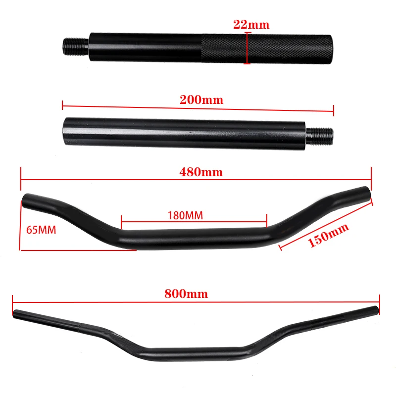 Dirt Pit Motorcycle 1-1/8" 28MM Handlebar CNC Detachable Motorcycle Handlebar Suitable for 50CC-5500CC ENDURO MX Motorcycles