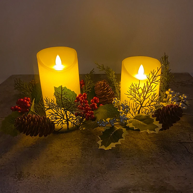 LED Pillar Candle Flameless candle with Moving Flame LED Electric Candles for wedding Christmas home party table decor