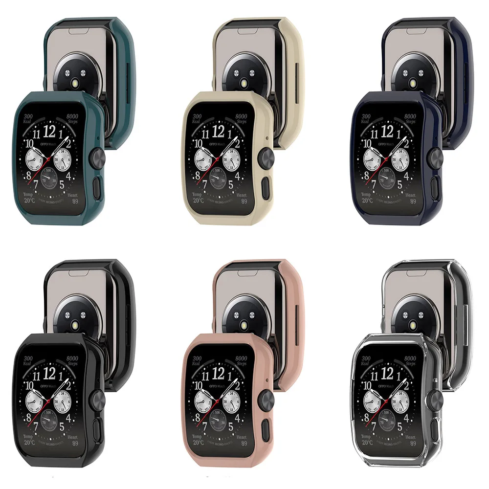 Hollow PC Protective Case For OPPO Watch 4/3 Pro Protector Shell Frame + Hydrogel Film