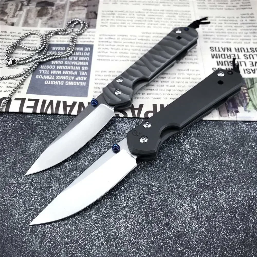 CR Tactical Cr Folding Knife D2 Blade Titanium Alloy Handle Survival Hunting Camping Fishing Cutter High-Lever Gift