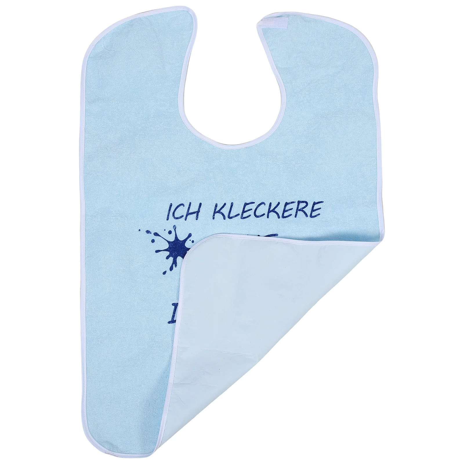 

Washable Adult Bib for Elderly Men Women Reusable Cotton Eating Protector Lightweight Foldable Food for Home