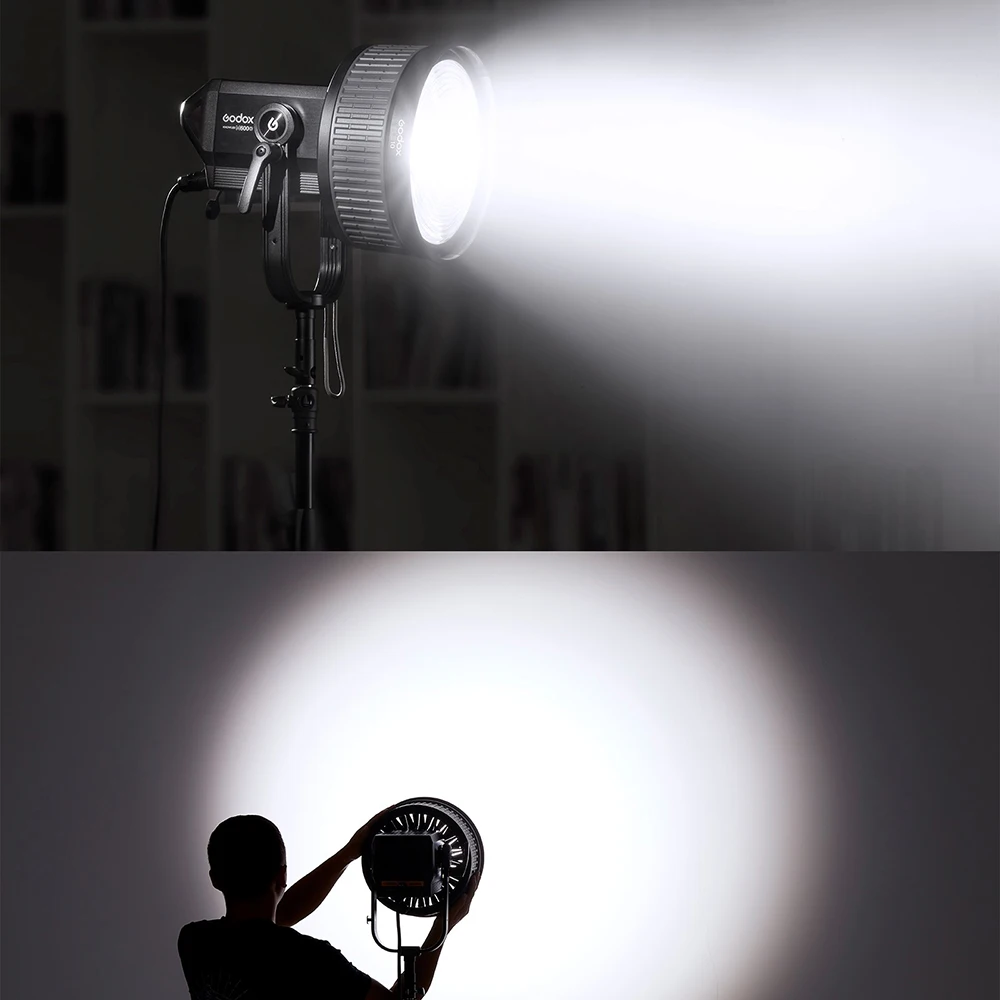 Godox FLS10 FLS8 Fresnel Lens Focusing Adapter Spotlight Bowens Mount Glass Shaping Lamp