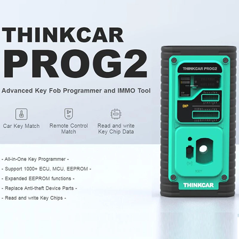 Original THINKCAR PROG2 PROG 2 Advanced Key Fob Programmer and IMMO Tool Car Key Match Remote Control Match Read Write Key Chip