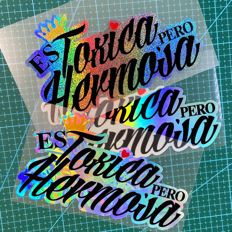 

1PC TAXICA Spanish Style Car Stickers Waterproof for DIY Auto Window Bumper Trunk Galss Surface Funny Vinyl Decals