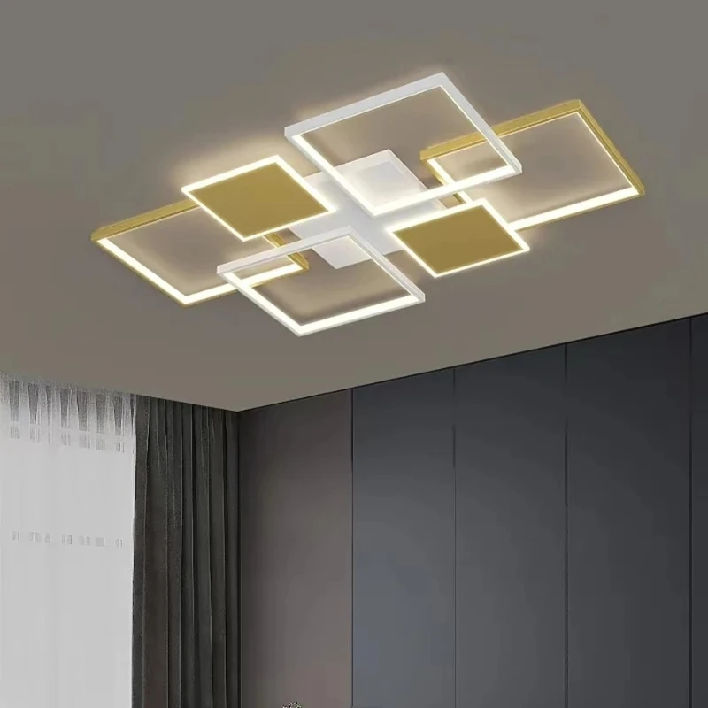 Modern Led Ceiling Light Simple Living Room Ceiling Lamp with Remote Control Indoor Bedroom Study Dining Room Ceiling Pendant