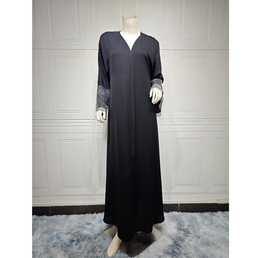 Abaya de Dubái para mujer musulmana, Kimono abierto, Maxi vestido largo, cárdigan, caftán turco, bata árabe, Abayas islámicas Eid Ramadán, ropa caftán