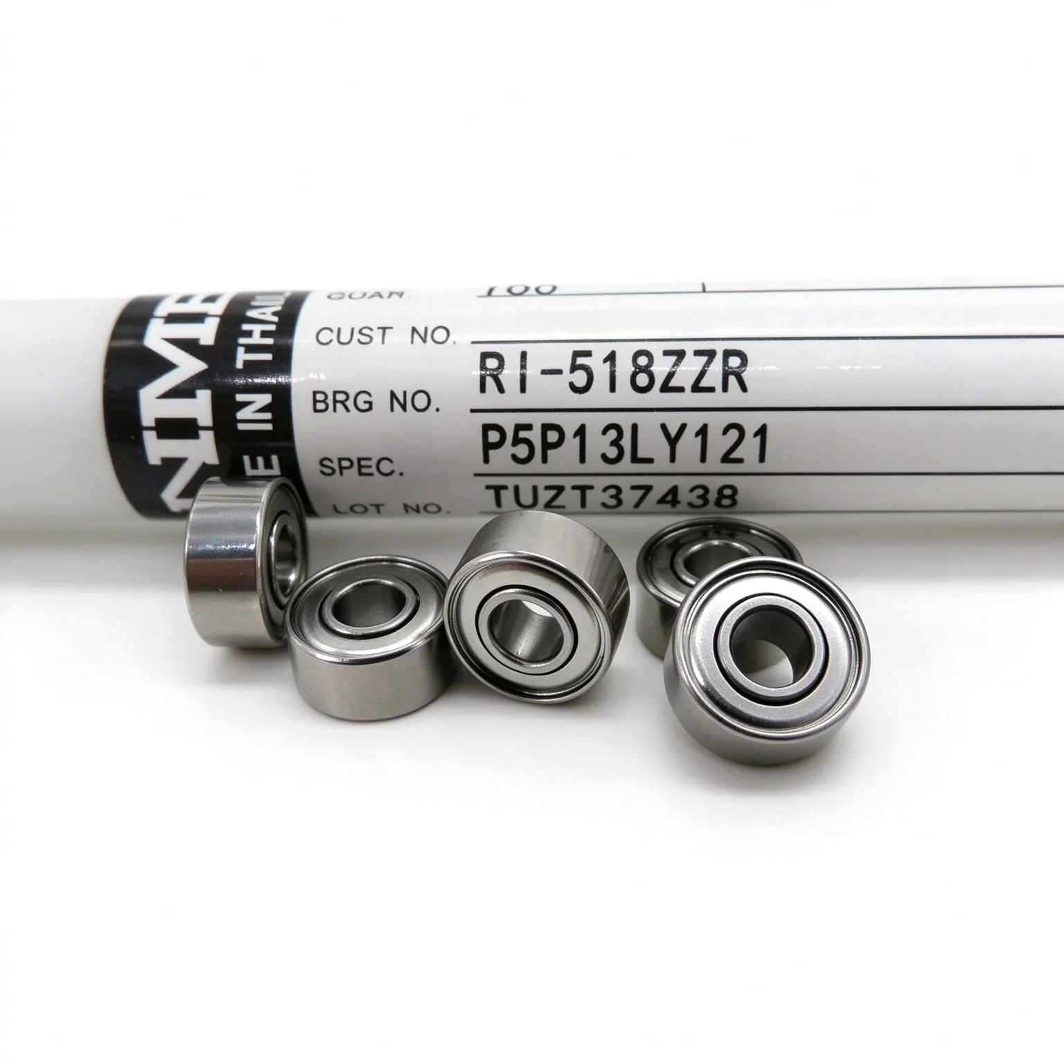 50Pcs Original NMB RI-518ZZ R2-5ZZ High Speed Miniature Ball Bearing 3.175x7.938x3.571mm Inch Size Deep Groove Bearing