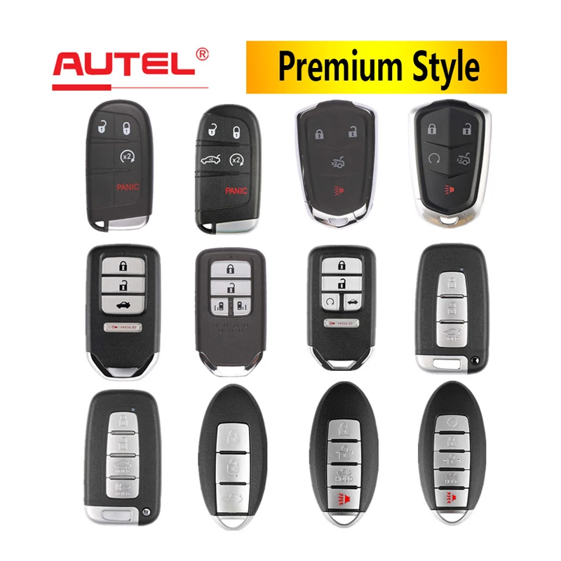 

AUTEL MAXIIM IKEY Premium Style Universal Smart Key for Chrysler/Cadillac/Honda/Hyundai/Nissan for KM100 KM100E IM508 IM608 PRO