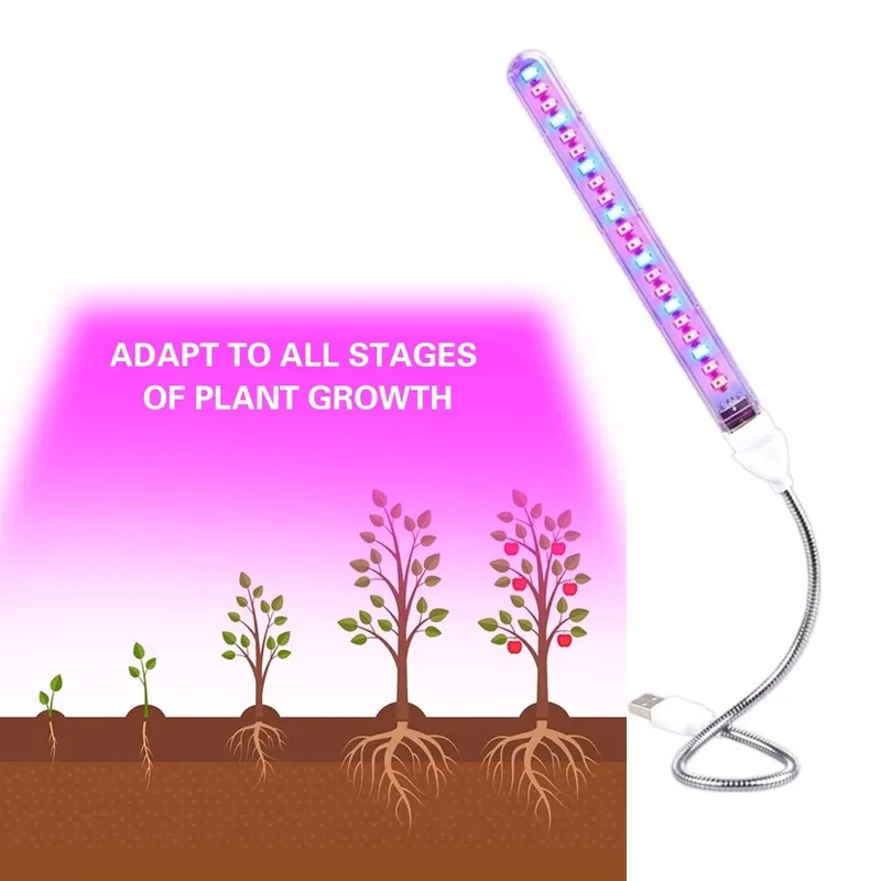 

10pcs Indoor Supplement Light Led Growing Light Plant Grow Lamps Greenhouse Phyto Lamp Grow Red & Blue Hydroponic Growth Light