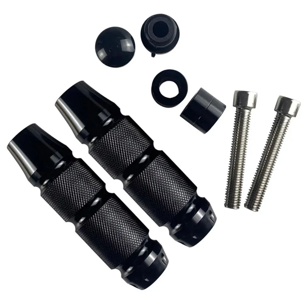 Aluminum Alloy Motorcycle Footrest Motorcycle Comfort Red Black Aluminum Alloy Pedal Extra Riding Comfort For Motorcycles