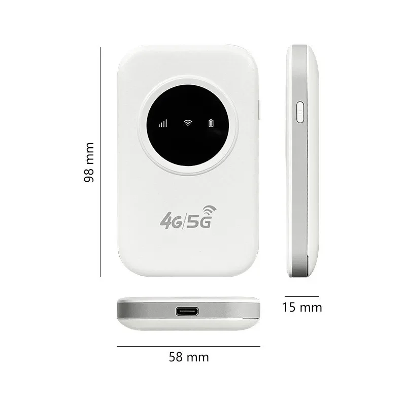 Pocket mobile hotspot 150Mbps supports 10 device connections portable WiFi router with SIM card slot suitable for car travel