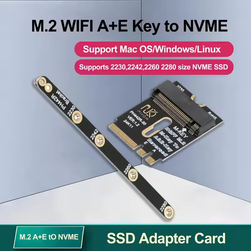 M.2 Interface Explained: The Ultimate Guide to M.2 A+E to NVMe SSD Adapters and PCIE Riser Cards