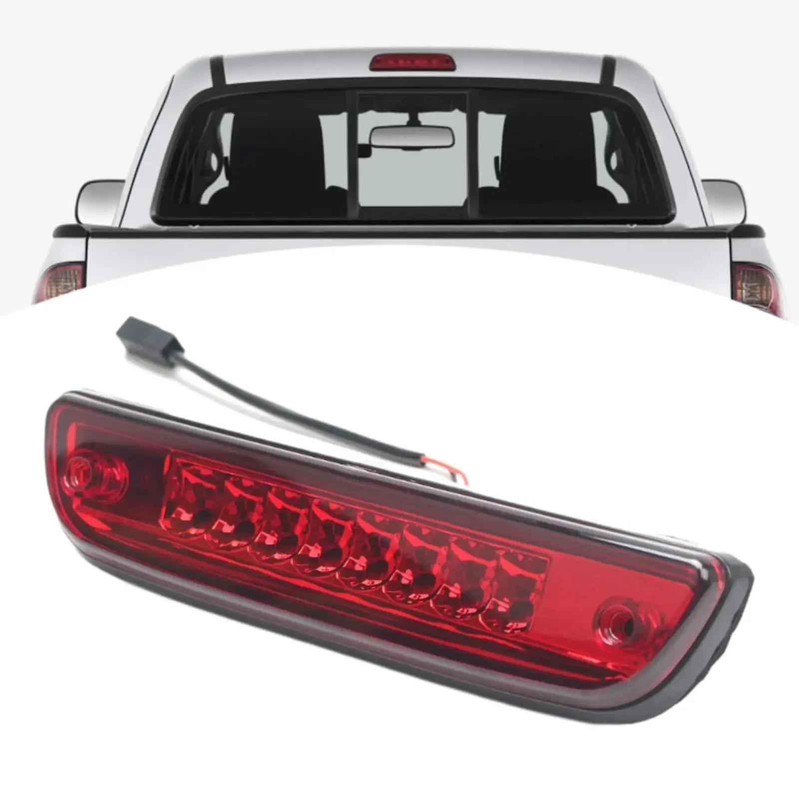 

Red Lens Rear High Level Third 3rd LED Brake Stop Light Lamp For Toyota For Tacoma 2005-2015 Replacement 8157004030