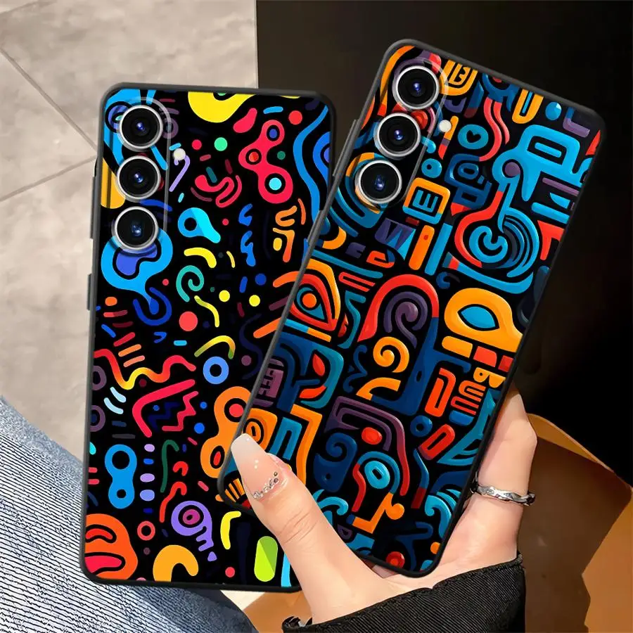Phone Cover Case for Samsung Galaxy A36 A73 A51 A57 A15 A37 A05 A52 A25 A16 A55 A53 A17 A06 A23 A13 A70 A12 A41 A50 Colorful