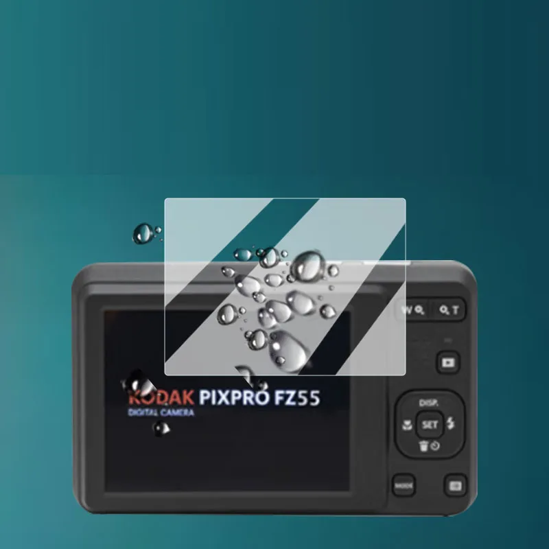 طبقة رقيقة واقية من الزجاج المقسى الصلب لـ KODAK PIXPRO FZ55 كاميرا رقمية عرض واقي للشاشة غطاء حماية الملحقات