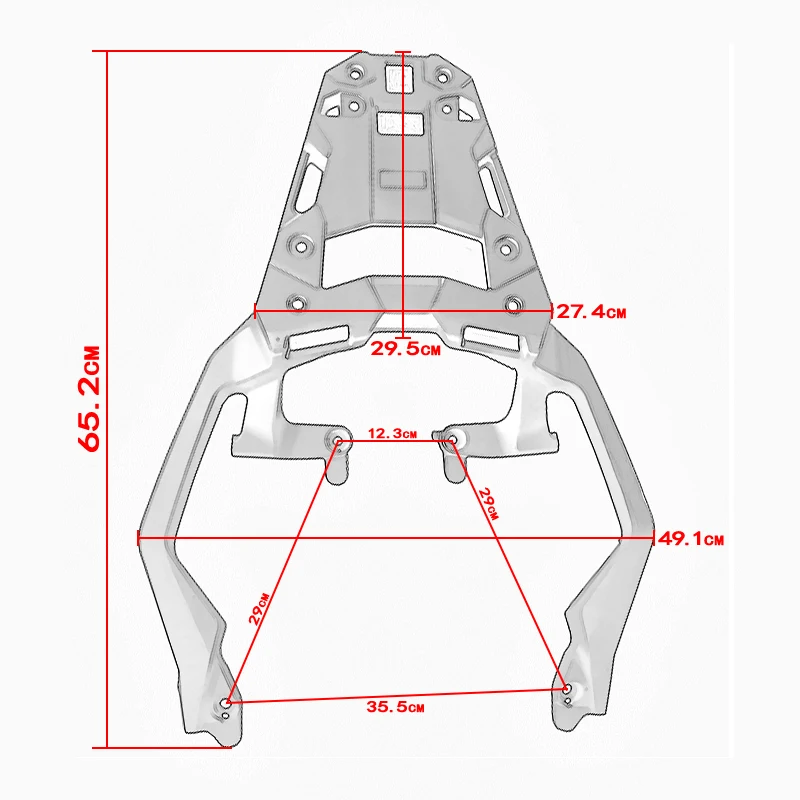 Portaequipajes trasero para motocicleta HONDA Forza 750 XADV750 2021-2024, estante de almacenamiento, caja trasera, soporte de aluminio duradero