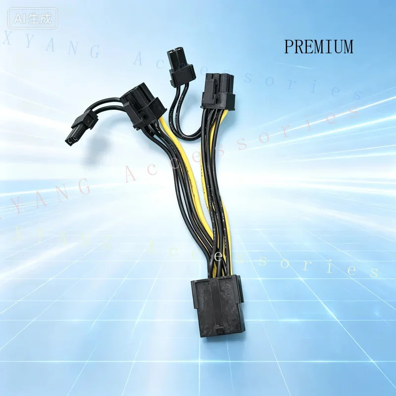 N+ `New for Dell Desktop Workstation GPU Power Cable Single 8Pin Female To Dual 6+2Pin Male G22MM