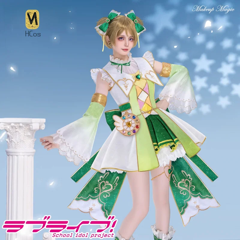 

HCos LoveLive Hanayo Koizumi Cosplay Costume Lovely Uniform Halloween Party Role Play Outfit Women
