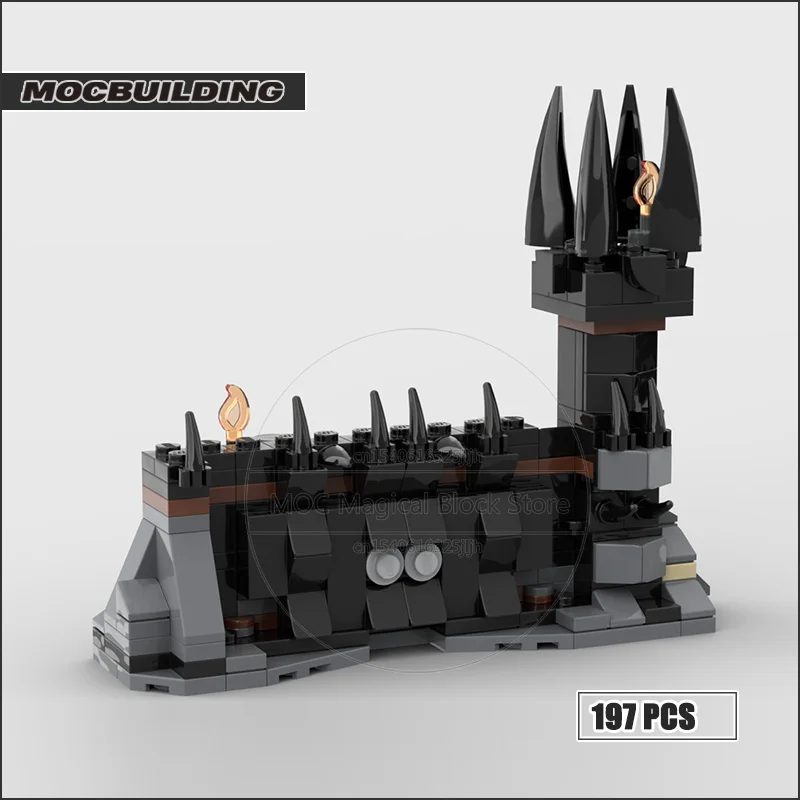 The Rings Collection Mini Moc Building Blocks Tower And Black Gate Bricks DIY Assembly Display Model Toys Xmas Gifts