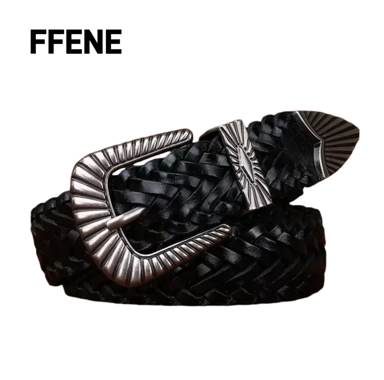 

Luxurious and high-end feeling, hand-woven belt, real first-layer cow leather belt, hand-woven men's and women's general pants