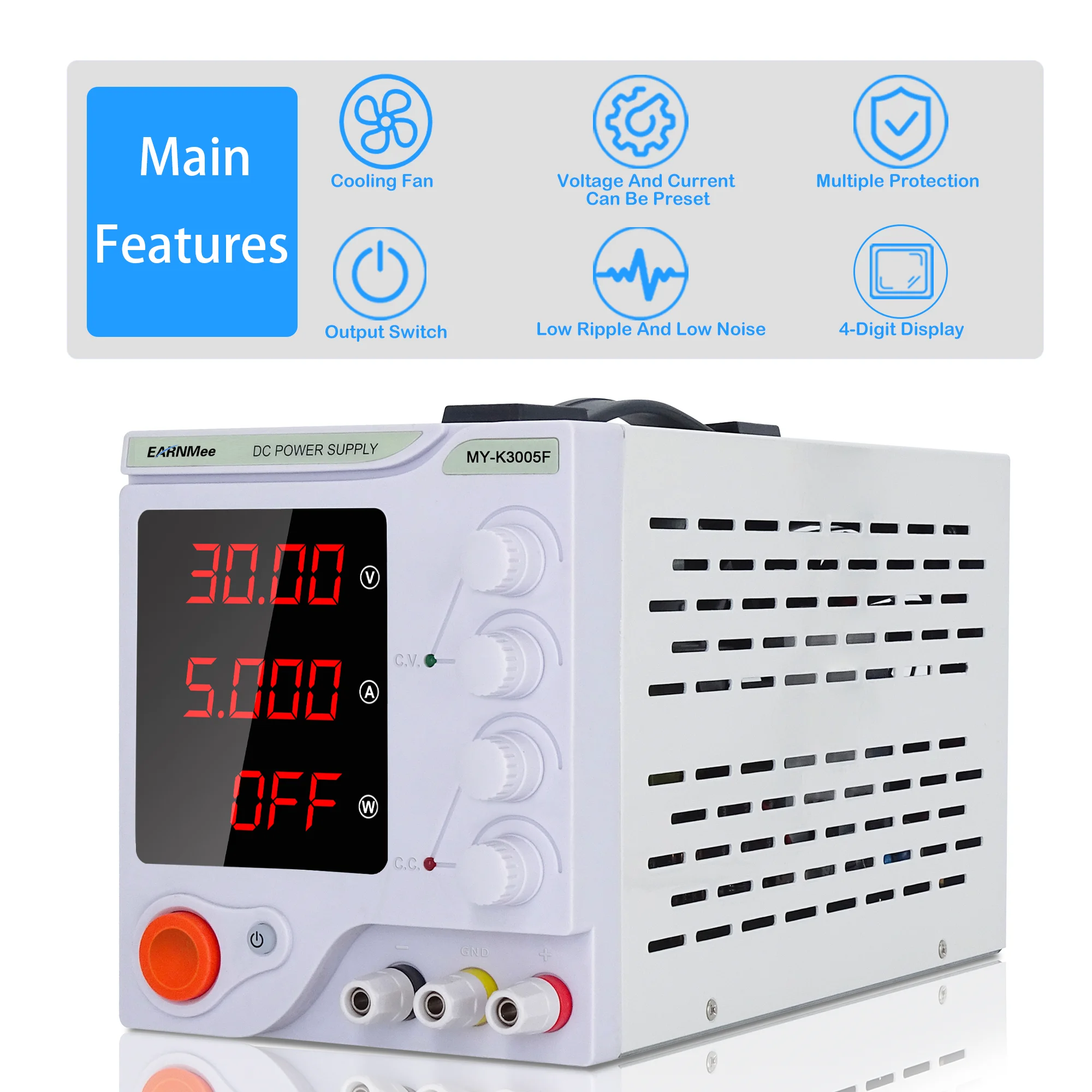 

Myami 15v 30v 36v 60v 100v 120v 150v 200v 300v Digital Display Adjustable Dc Switching Power Supply