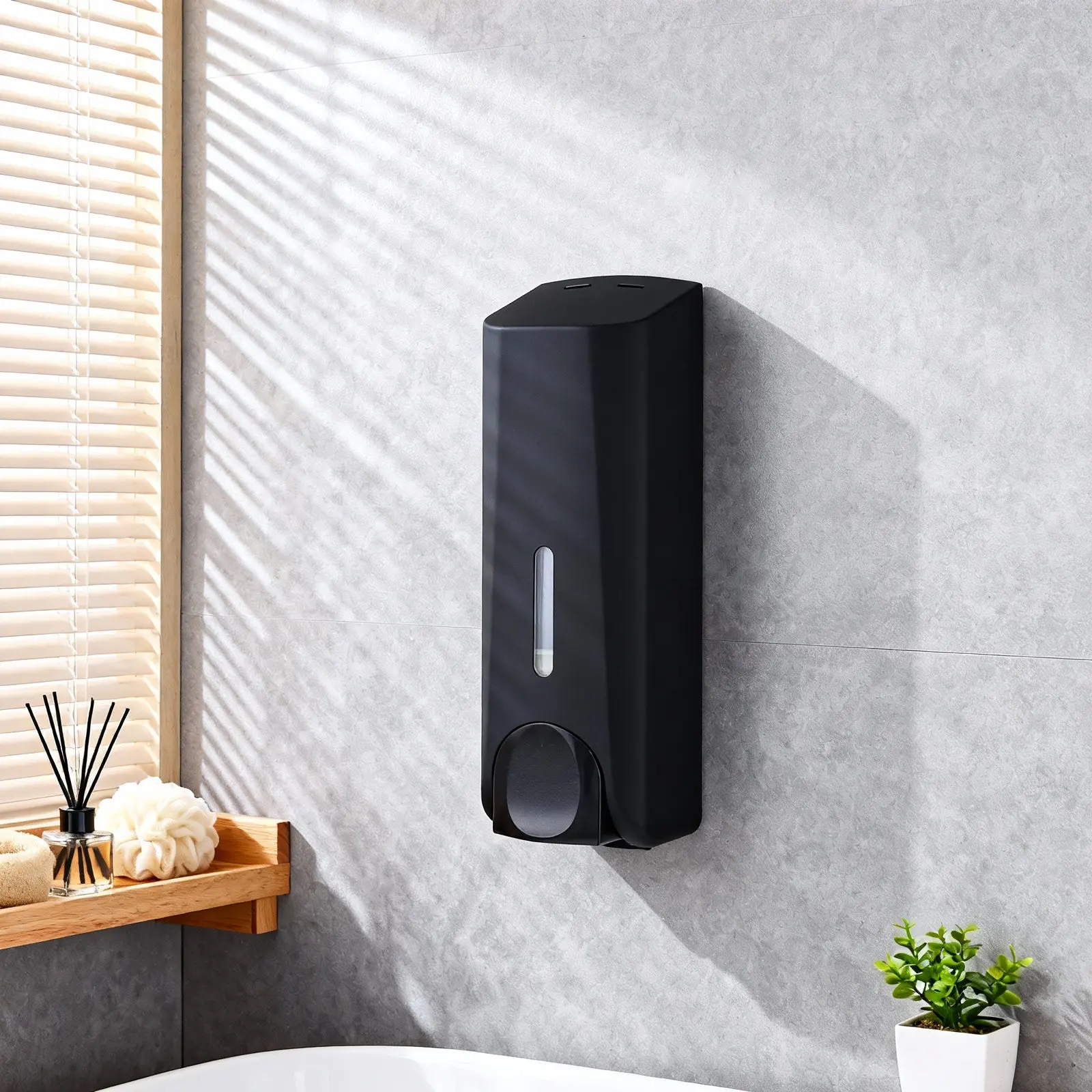 Home Bathroom Wall Soap Dispenser - Distributeur de savon mural 1 pièce,