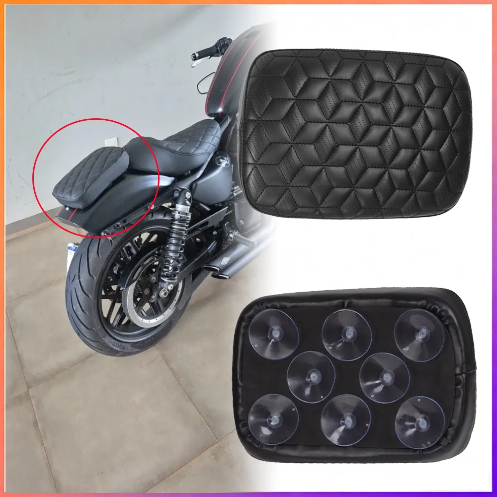 

Мотоциклетное кожаное сиденье-накладка на 8 присосках для пассажира, для Harley XL883 1200 X48 72 Choppers Bobber Cafe Racer