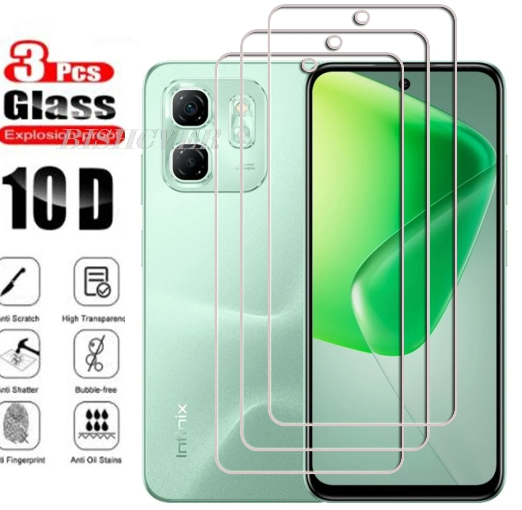 3 stücke Gehärtetem Glas Für Infinix Hot 50i 6,8 "InfinixHot50i Hot50i 50 5G Smart 9 Screen Protector gehärtetem Glas Film