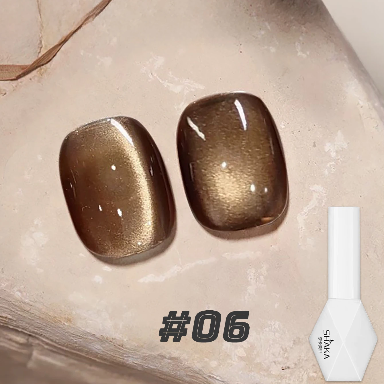 1 قطعة WS الخريف الشتاء الأظافر 2025 جديد الحرير الشمبانيا المغناطيس العنبر القط العين هلام طلاء الأظافر البني الوردي مسمار الغراء الأظافر البيضاء