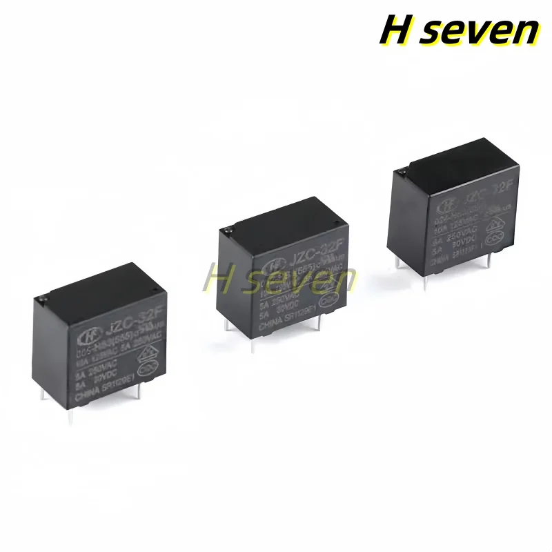 5pcs Power Relay HF32F-JZC-32F- 005 012 024-HS3 A set of normally open 10A 4pin