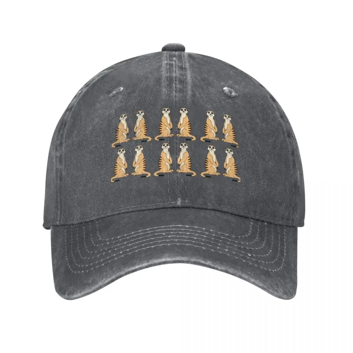 Meerkat pattern - cute cartoon meerkats - I love meerkats Baseball Cap Hip Hop foam party Hat Ladies Men's